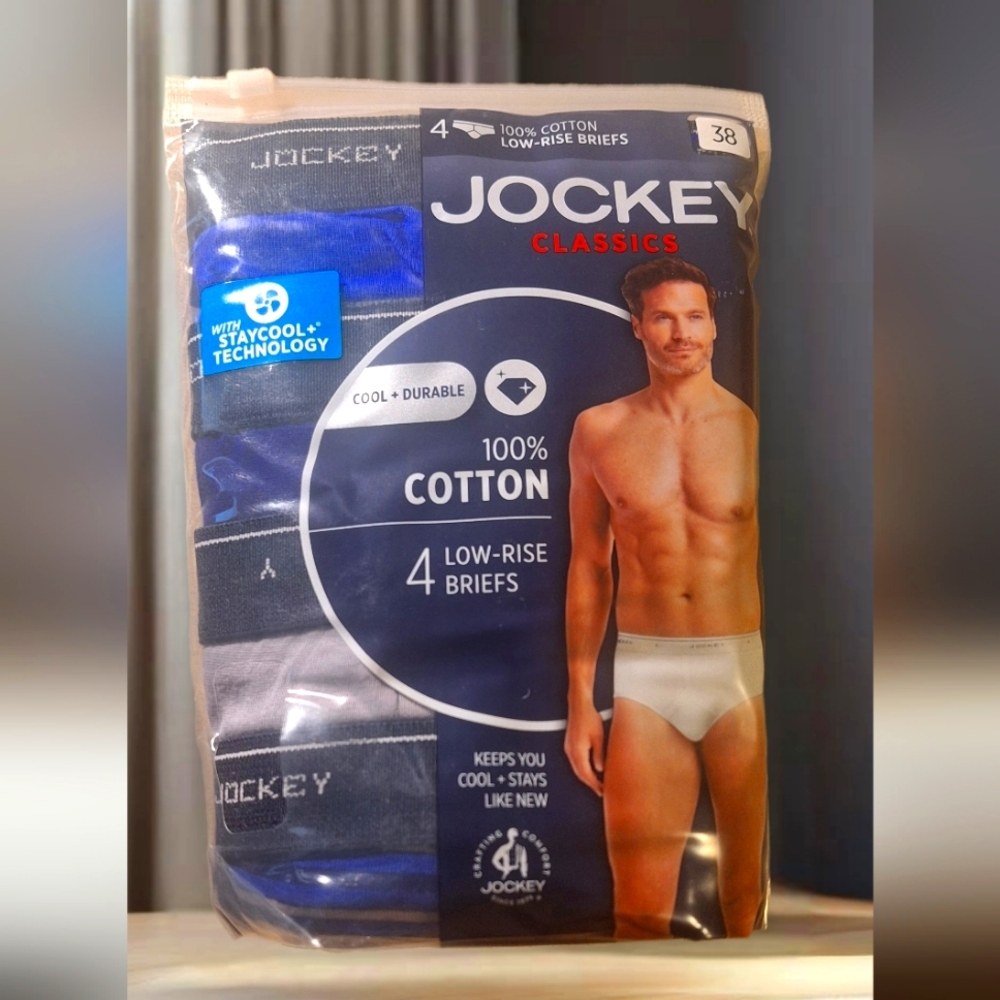 Men's Jockey Cotton Low Rise Briefs 38